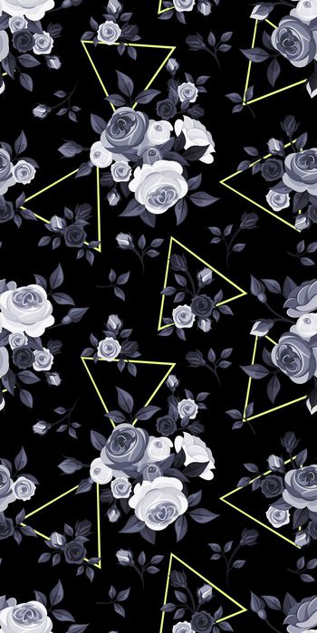 518026-手绘玫瑰花几何