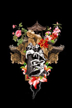 潮流时尚印花华亿平台图片