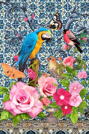 潮流时尚印花华亿平台图片