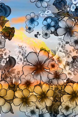 复古印花华亿平台图片