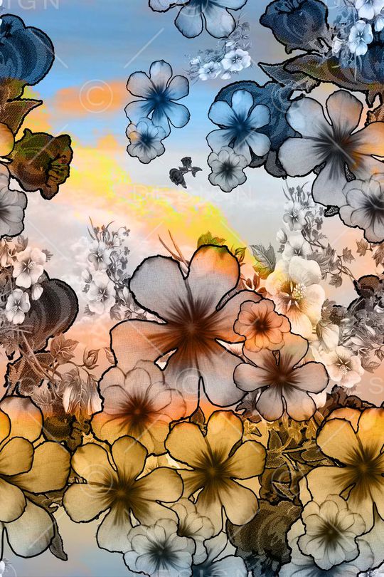 复古印花华亿平台图片