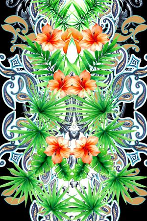 潮流时尚印花华亿平台图片