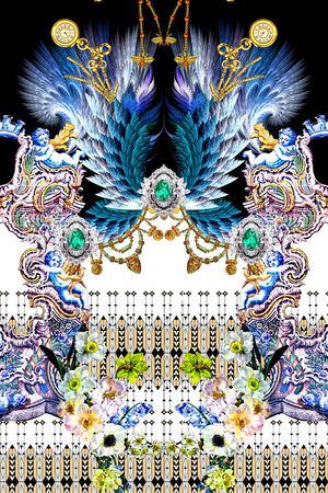 欧式印花华亿平台图片