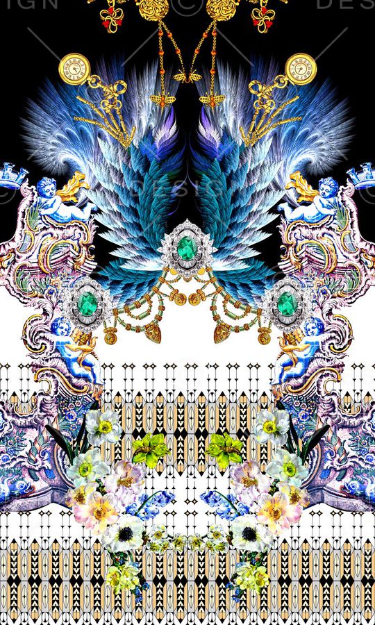 欧式印花华亿平台图片