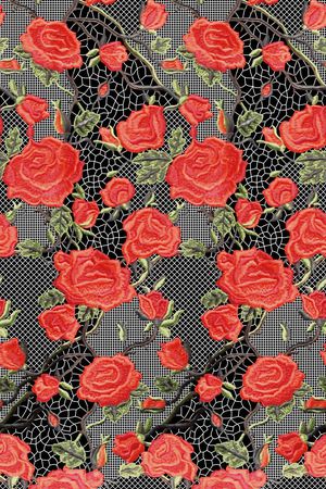 抽象花卉印花华亿平台图片