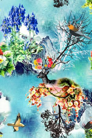 抽象印花华亿平台图片