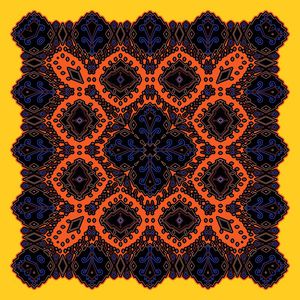 高端方巾印花华亿平台图片