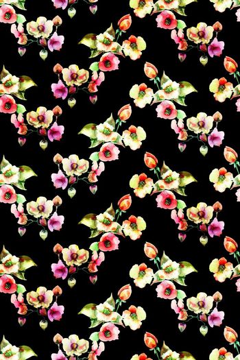 518348-满版手绘水彩花卉