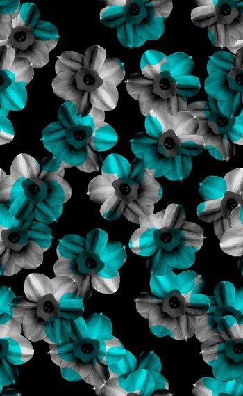 518447-欧美流行时尚黑白花配色系列04 秋