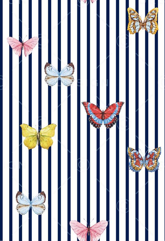 蝴蝶印花华亿平台图片