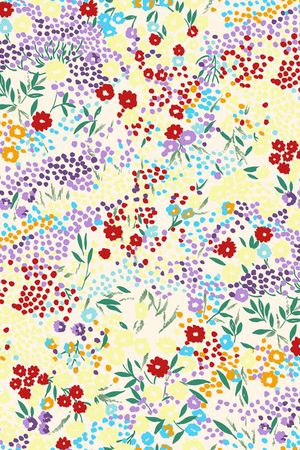 清新碎花印花华亿平台图片