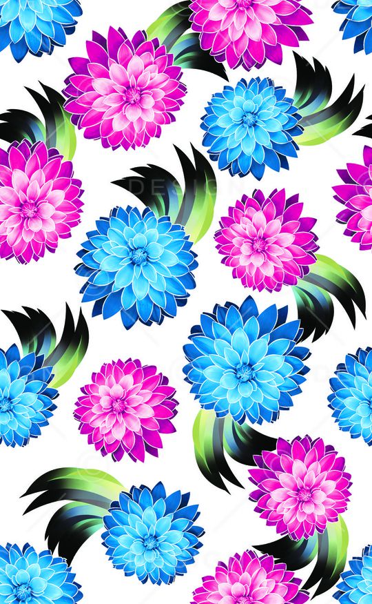 流行时尚花印花华亿平台图片