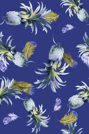 复古热带印花华亿平台图片