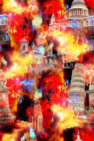 抽象印花华亿平台图片