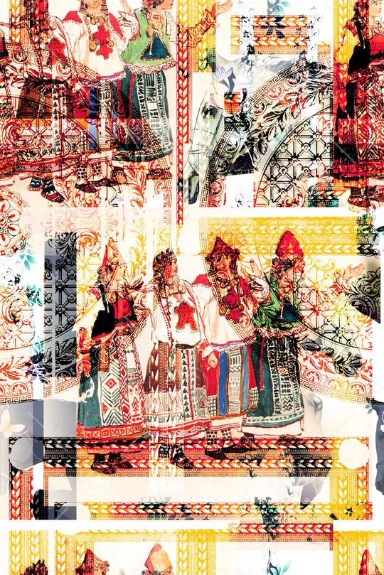 抽象印花华亿平台图片