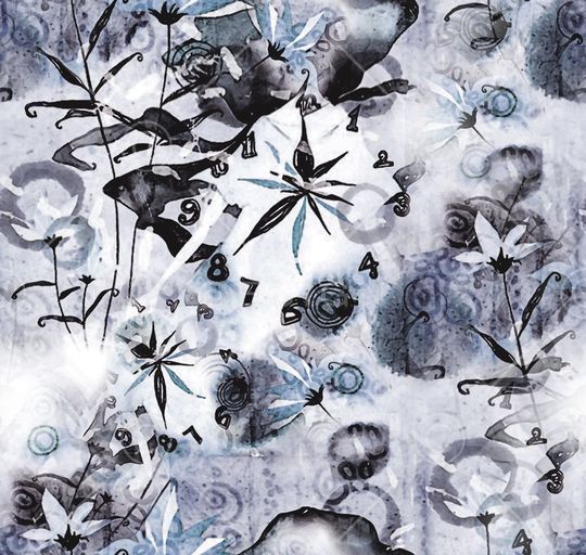 水墨印花华亿平台图片