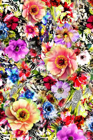 田园风印花华亿平台图片