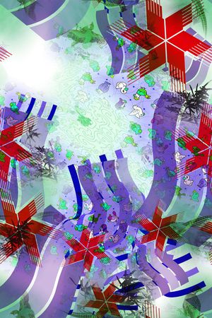 几何印花华亿平台图片