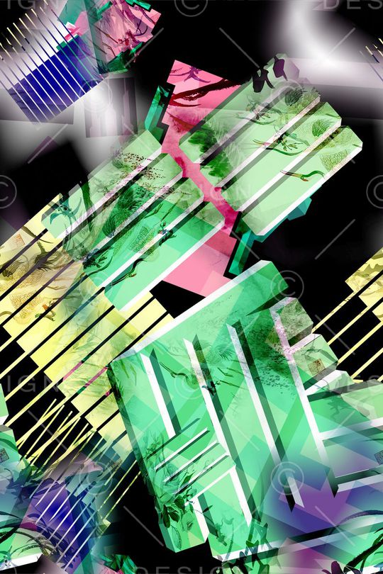 几何印花华亿平台图片