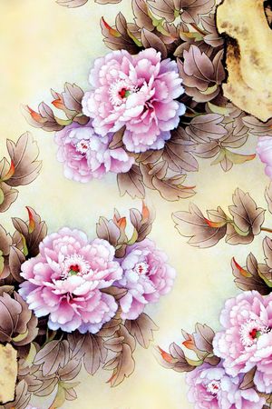 手绘印花华亿平台图片