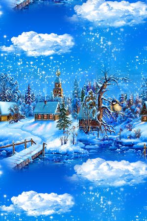 MAX-抽象自然风景印花华亿平台图片