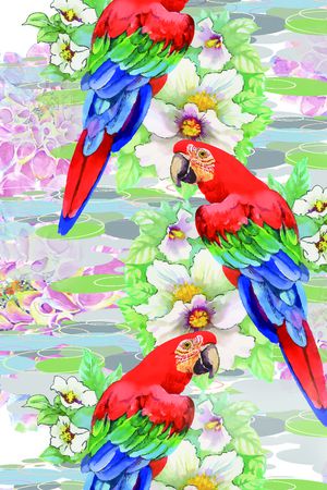 中国风印花华亿平台图片