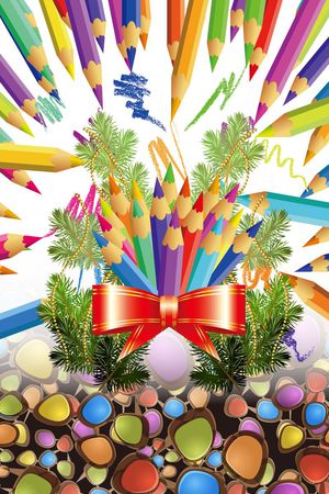 定位珠宝树彩色印花华亿平台图片