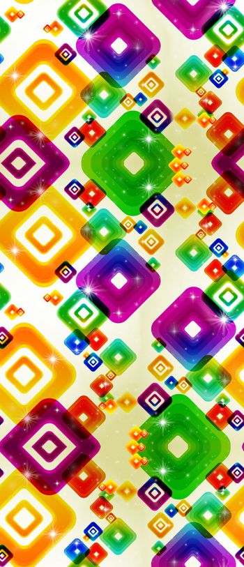 519071-几何彩色方块 星光点 