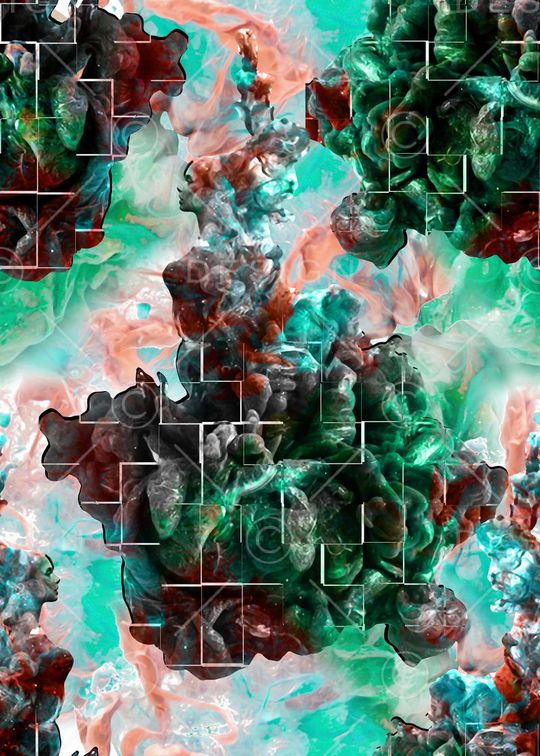 抽象印花华亿平台图片