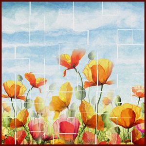 甜美印花华亿平台图片