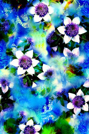 春夏  时尚 中国风印花华亿平台图片