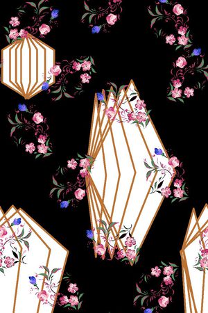 清新碎花  几何  服装 家纺印花华亿平台图片