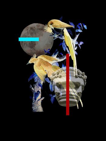 519219-原创时尚潮流石膏与国画中西结合定位