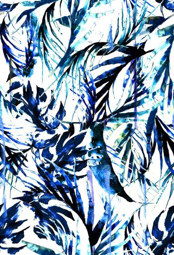 519307-手绘水彩 叶子 服装 家纺 华亿平台