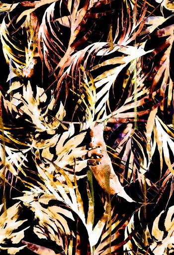 519308-手绘水彩 叶子 服装 家纺 华亿平台