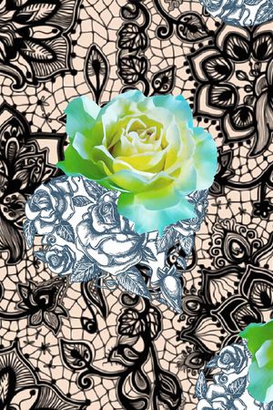 抽象印花华亿平台图片