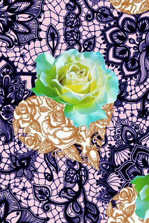 抽象印花华亿平台图片