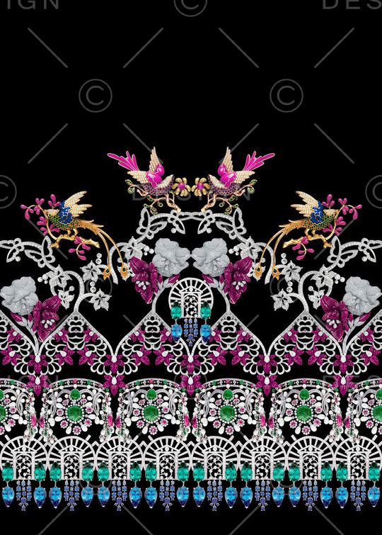 珠宝宝石印花华亿平台图片