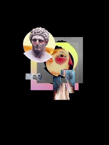 519540-潮流时尚原创水彩石膏像拼图拼画定位