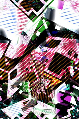 抽象印花华亿平台图片