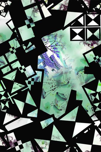 格子印花华亿平台图片