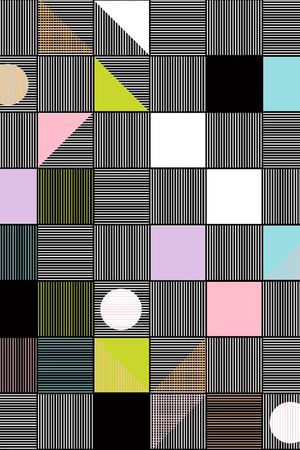 几何印花华亿平台图片