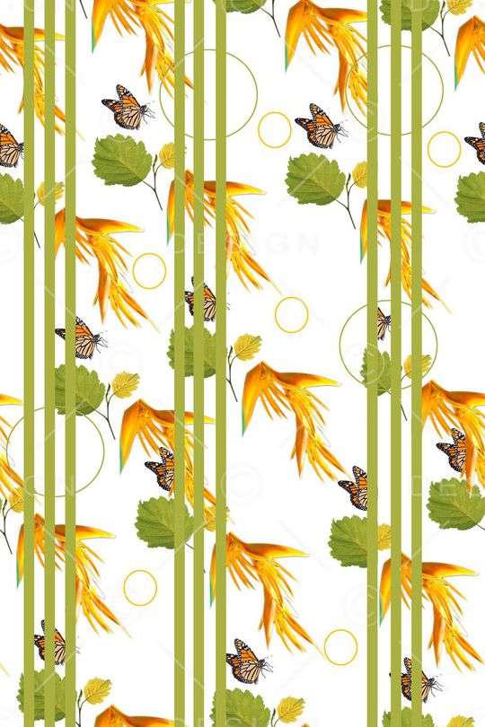 蝴蝶印花华亿平台图片