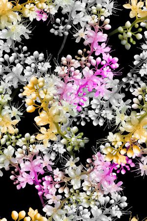 炫彩小花印花华亿平台图片