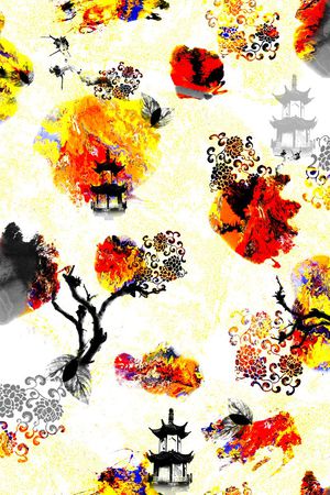 简约印花华亿平台图片