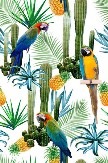 热带风格印花华亿平台图片