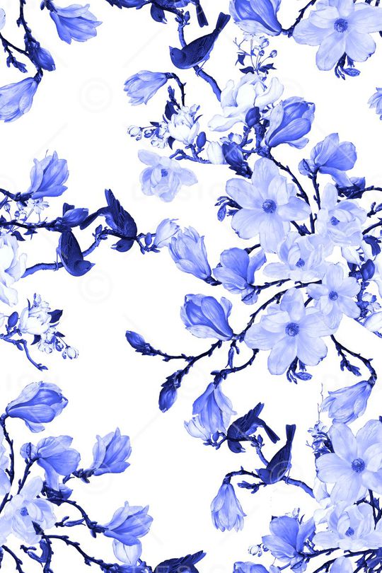 青花瓷印花华亿平台图片