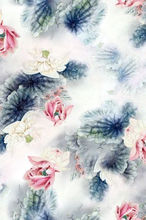 荷叶印花华亿平台图片