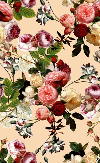 519850-欧美流行时尚油画小花卉系列-03 