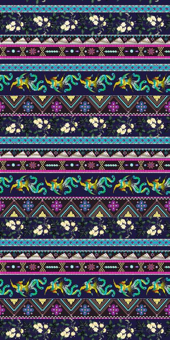 复古印花华亿平台图片